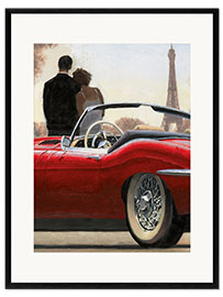 Plakat artystyczny premium w ramie A Ride in Paris