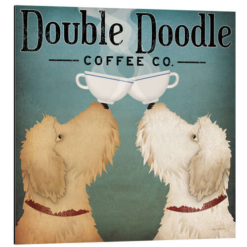 Tableau en aluminium Double Doodle Coffee Co.