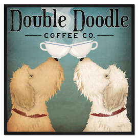 Gerahmter Kunstdruck Double Doodle Coffee Co. - Ryan Fowler