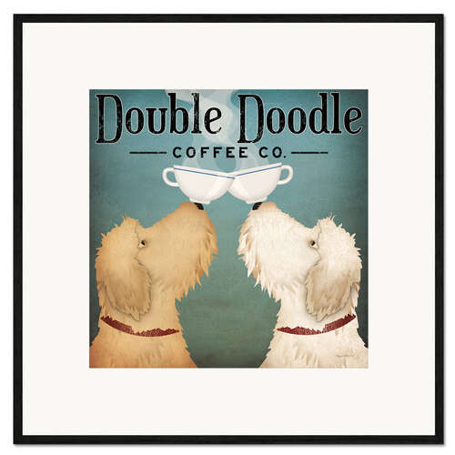 Framed art print Double Doodle Coffee Co.