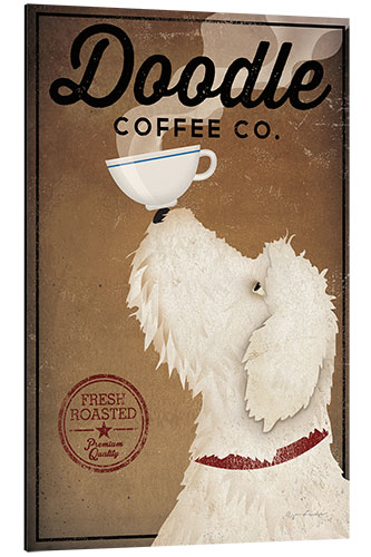 Aluminium print Doodle Coffee