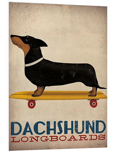 Foam board print Dachshund Longboards