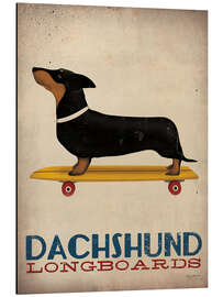 Magnettafel Dachshund Longboards