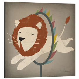 Magnettafel Zirkuslöwe