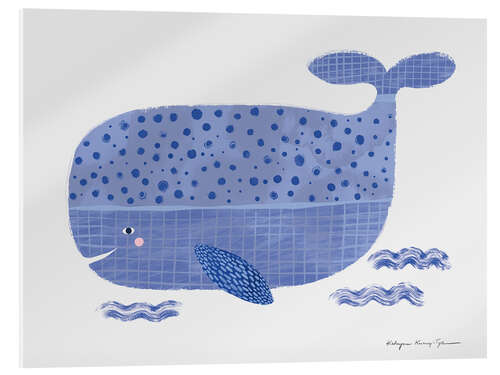 Acrylic print Happy Whale