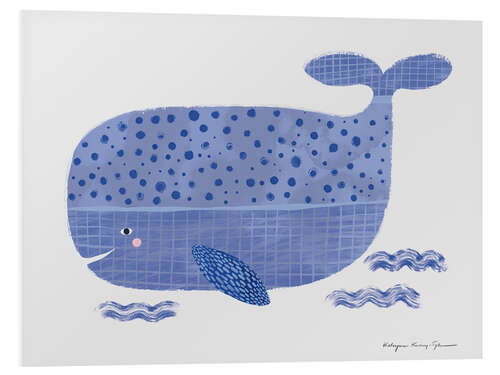 Foam board print Happy Whale