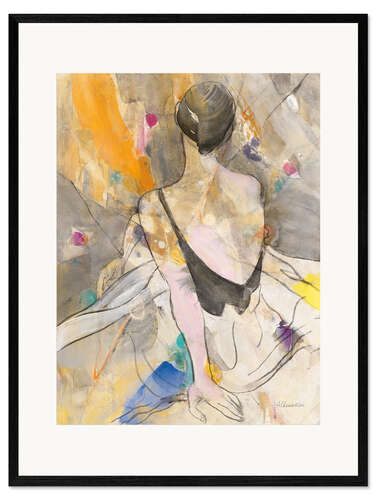 Impresión de arte enmarcada Ballerina