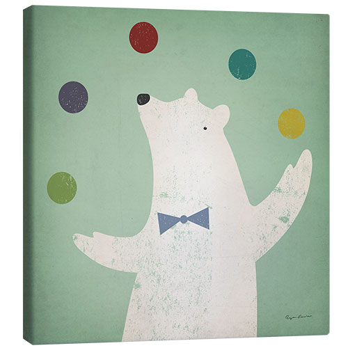 Canvas print Circus Polar Bear