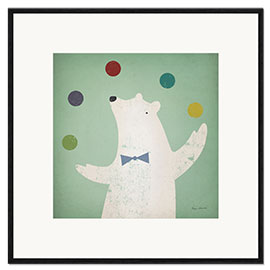 Framed art print Circus Polar Bear