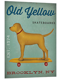 Bilde på skumplate Golden Dog on Skateboard