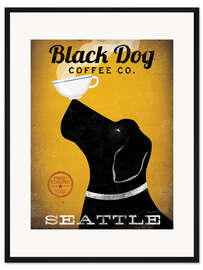 Gerahmter Kunstdruck Black Dog Coffee Co. Seattle - Ryan Fowler