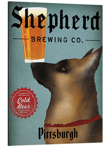 Aluminium print German Shepherd Brewing