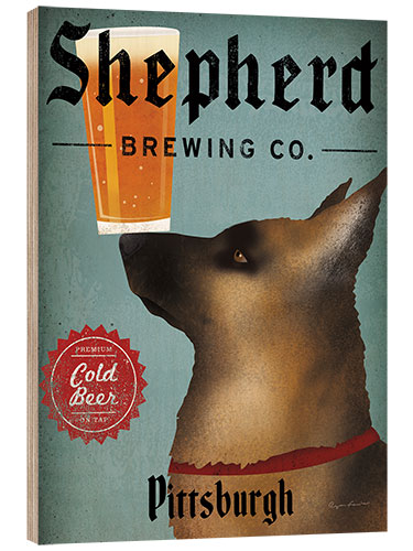 Stampa su legno German Shepherd Brewing