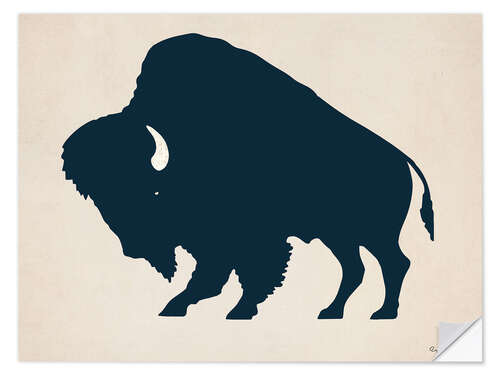 Adesivo murale Buffalo Bison