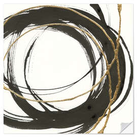 Muursticker Gilded Enso II