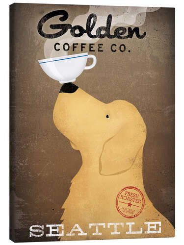 Canvas print Golden Coffee Co. Seattle