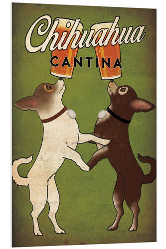 Foam board print Chihuahua Canteen