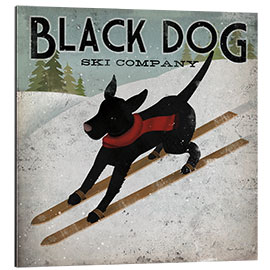 Aluminiumtavla Black Dog Ski Company