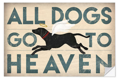 Sticker mural All Dogs Go to Heaven