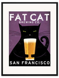 Gerahmter Kunstdruck Fat Cat Brewing Co.