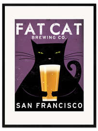 Gerahmter Kunstdruck Fat Cat Brewing Co.