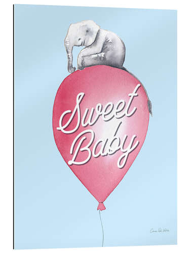 Gallery print Elephant on Balloon "Sweet Love"