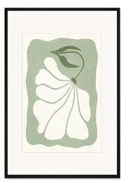 Gerahmter Kunstdruck Organic Green Florals I