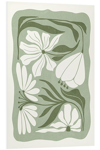 Foam board print Organic Green Florals III