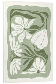 Magnettafel Organic Green Florals III