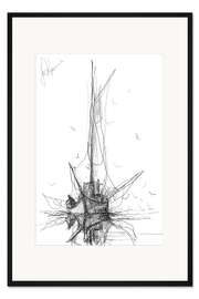 Gerahmter Kunstdruck Fischerboot I
