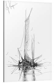 Magnettafel Fischerboot II