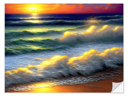 Wandsticker Fantasy Sea Beach I