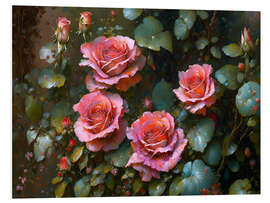 Foam board print Roses II