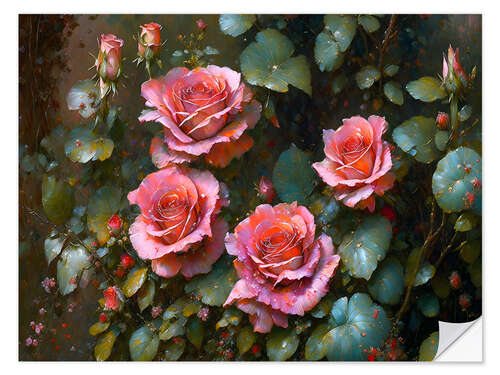 Sticker mural Roses II