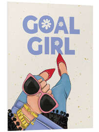 Foam board print Goal Girl