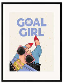 Gerahmter Kunstdruck Goal Girl