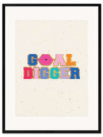 Gerahmter Kunstdruck Goal Digger