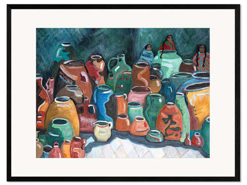 Kunsttryk i ramme Mexican Pots