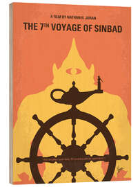 Wood print The 7th Voyage of Sinbad