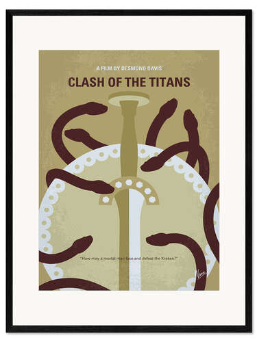 Plakat artystyczny premium w ramie Clash of the Titans