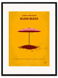 Gerahmter Kunstdruck Blood Beach