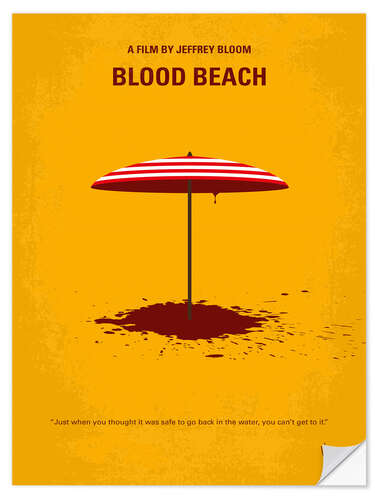 Selvklæbende plakat Blood Beach