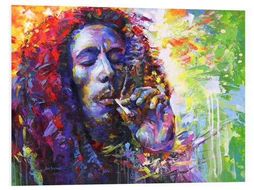 Foam board print Bob Marley II