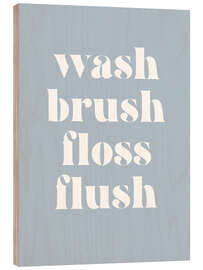 Holzbild Wash Brush Floss Flush II