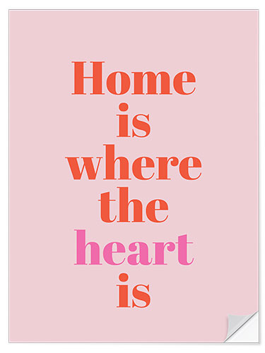 Naklejka na ścianę Home Is Where The Heart Is