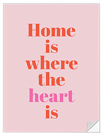 Wandsticker Home Is Where The Heart Is