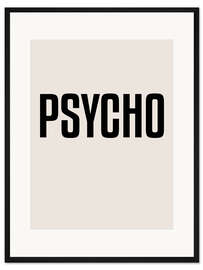 Gerahmter Kunstdruck Psycho