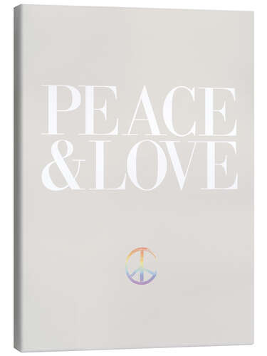 Canvas print Peace & Love IV