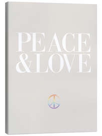 Canvas print Peace &amp; Love IV