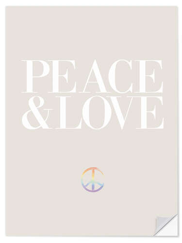 Wall sticker Peace & Love IV